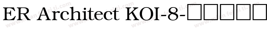 ER Architect KOI-8字体转换